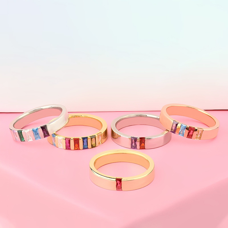 For Mother -  Family Elegant Birthstone Custom Ring