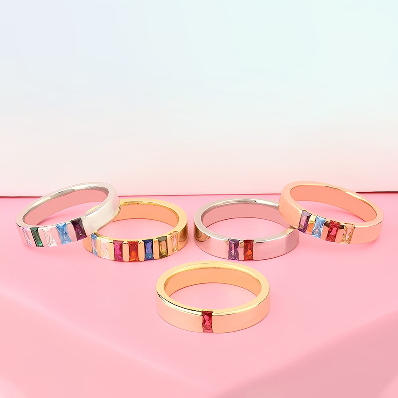 For Mother -  Family Elegant Birthstone Custom Ring