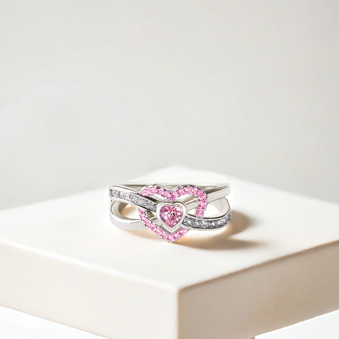 Awareness of breast cancer Infinite Love Ring