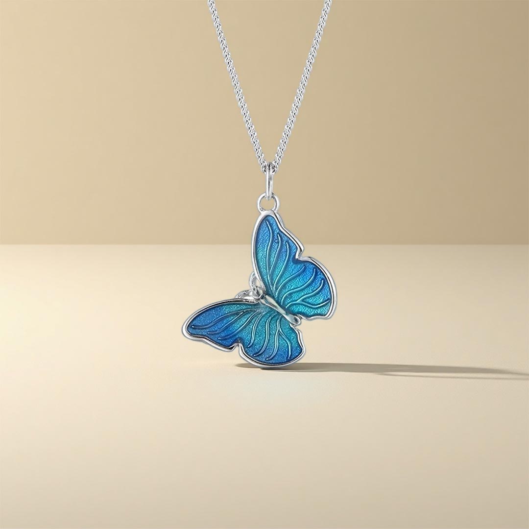 For memorial-Those we love don t go away Butterfly Necklace