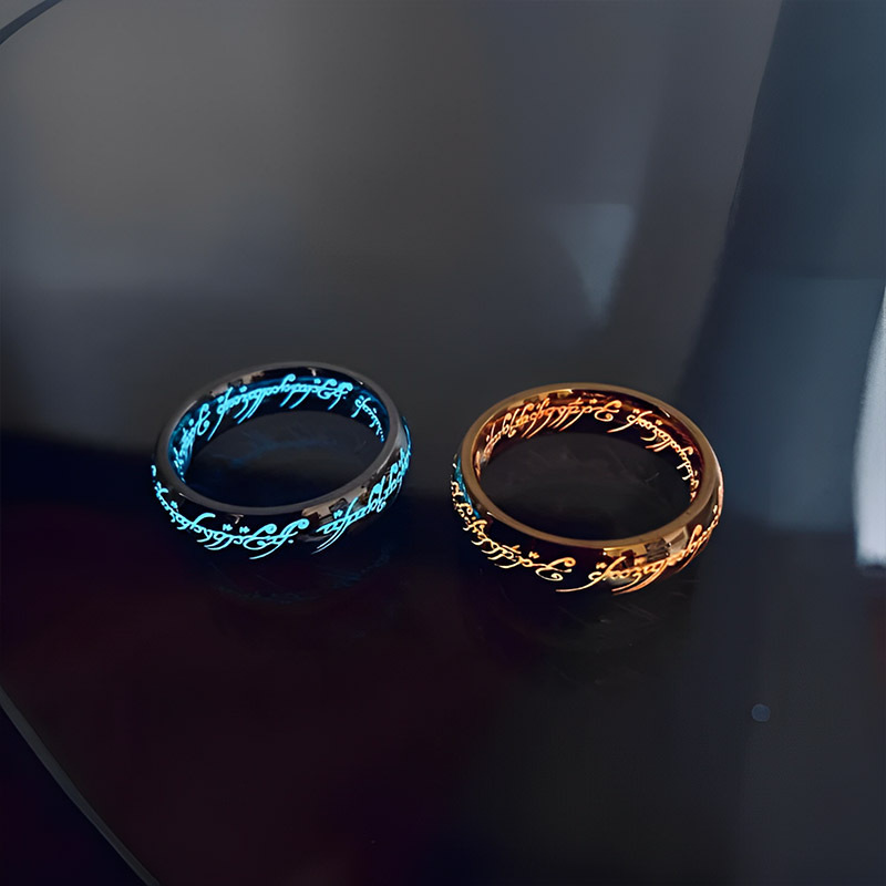 Elvish Ring Glow in the Dark, 1:1 Replica, Magical gift for couples, for boyfriend, or just for yourself (buy two free shipping)