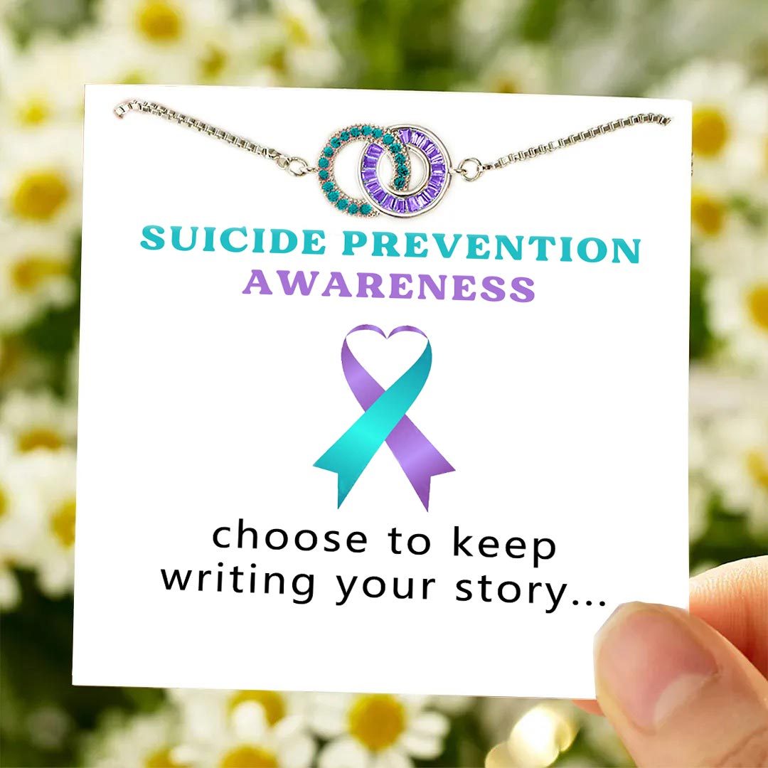Suicide Prevention Awareness Circle Bracelet
