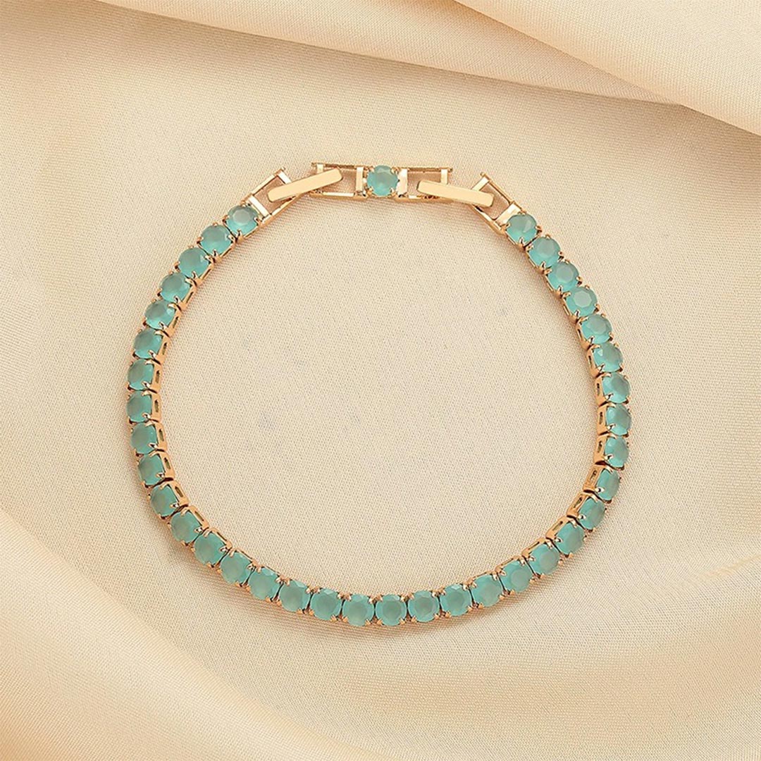 Ovarian Cancer Awareness Tennis Bracelet