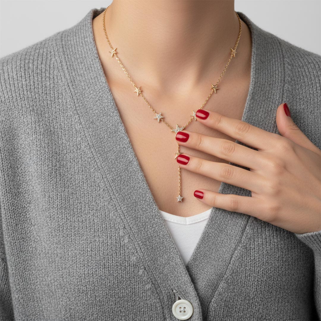 The Star Mom Lariat Necklace