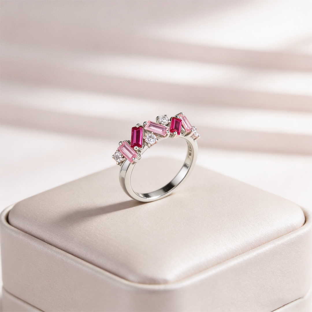 [⚡38% OFF] For Self - I Am Enough Pink Diamond Ring
