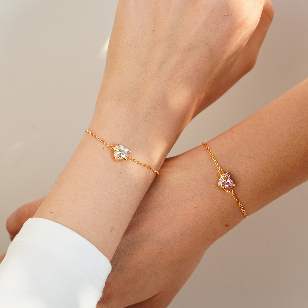 Love Me Until I Am Me Again Hug Heart Bracelet