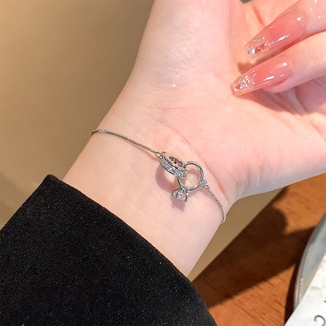 To My Better Half - I Love You Forever and Always Interlocking Bracelet