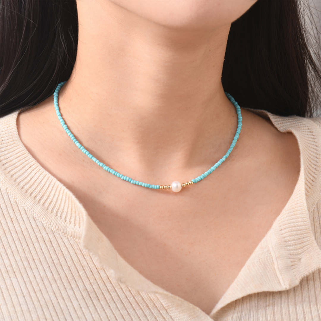 To My Beautiful Granddaughter - I am so proud of you freshwater pearl necklace