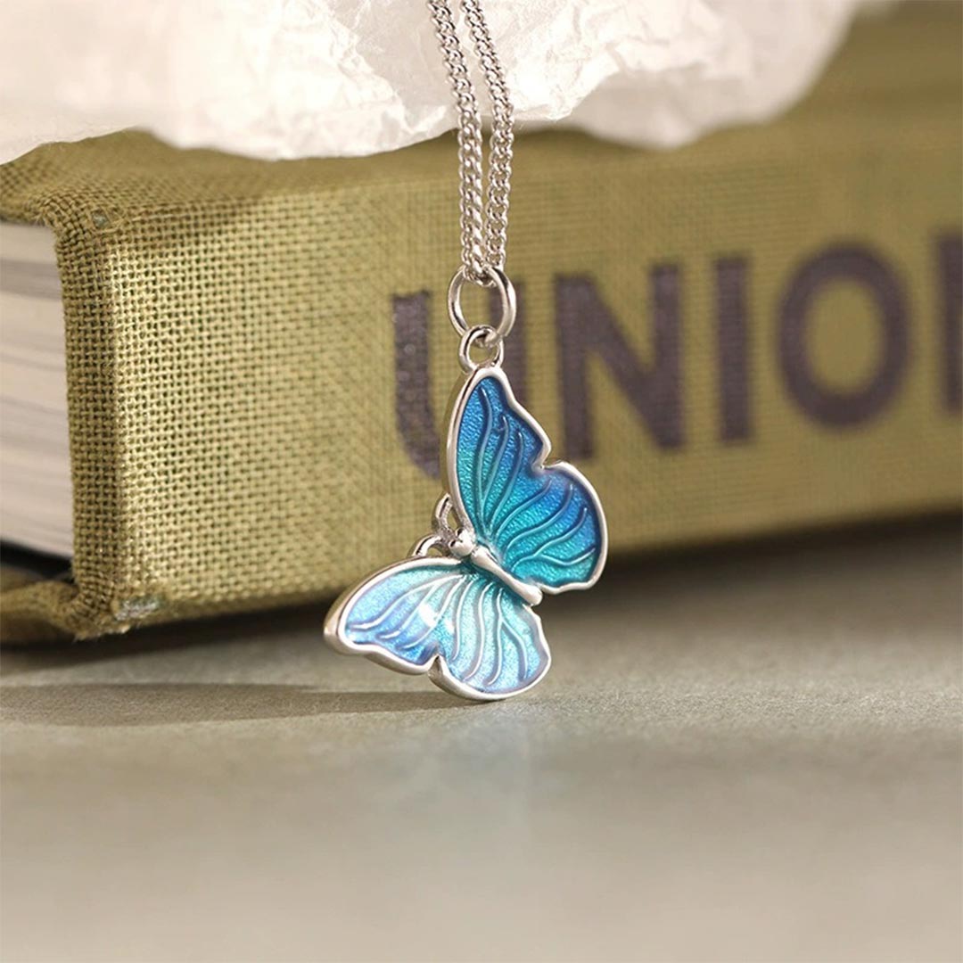 For memorial-Those we love don t go away Butterfly Necklace