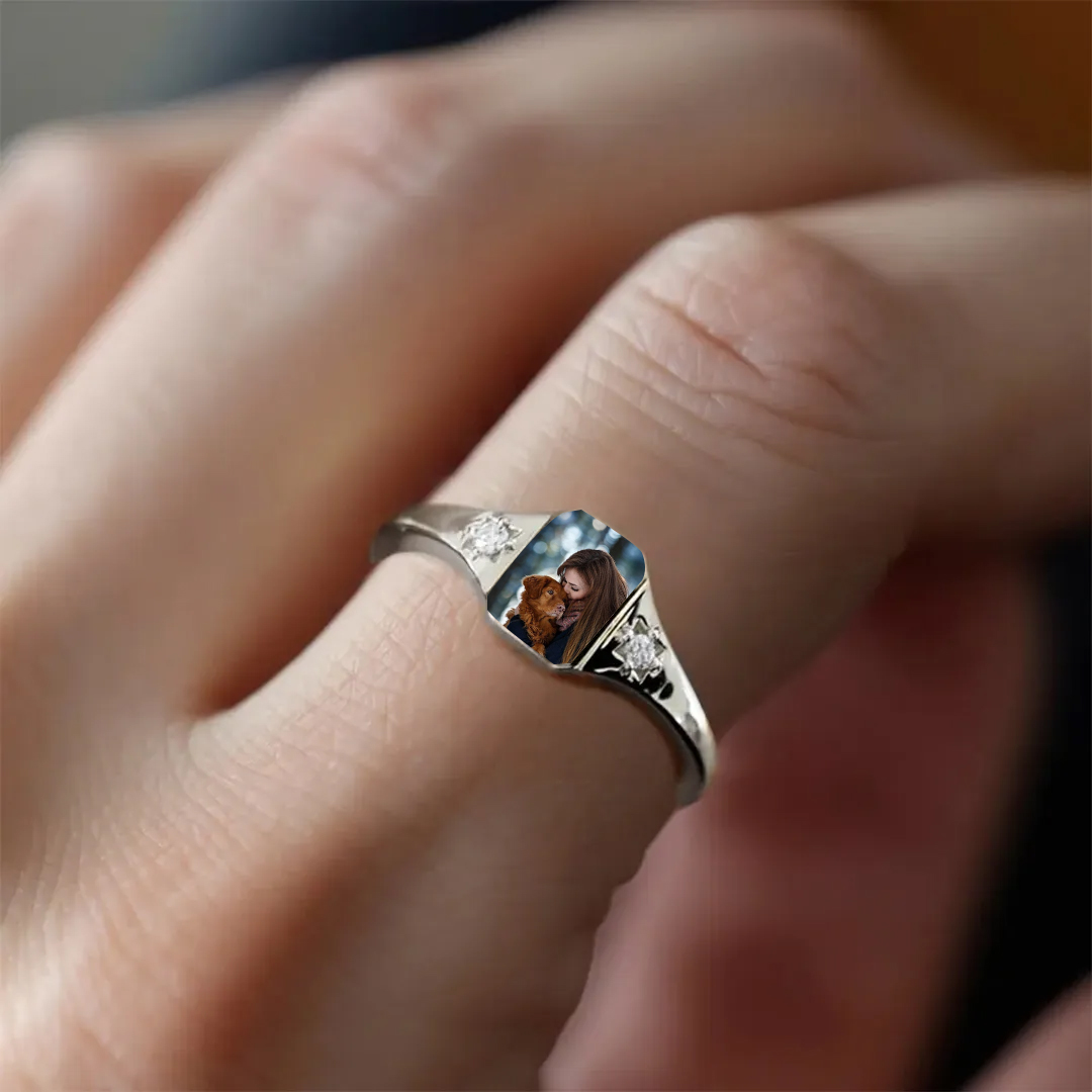 Pet Portrait Custom Ring