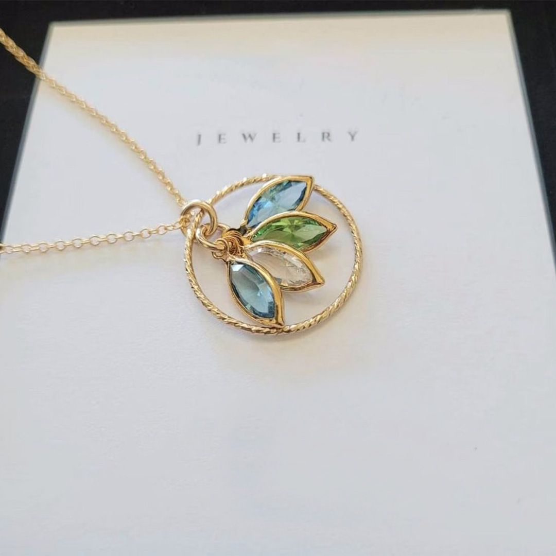 Personalized Family Birthstone Necklace