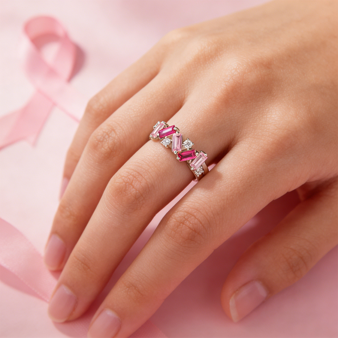 [⚡38% OFF] For Self - I Am Enough Pink Diamond Ring