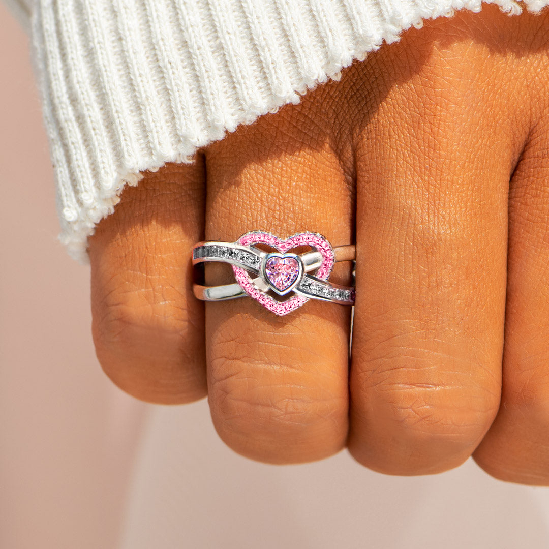 Awareness of breast cancer Infinite Love Ring