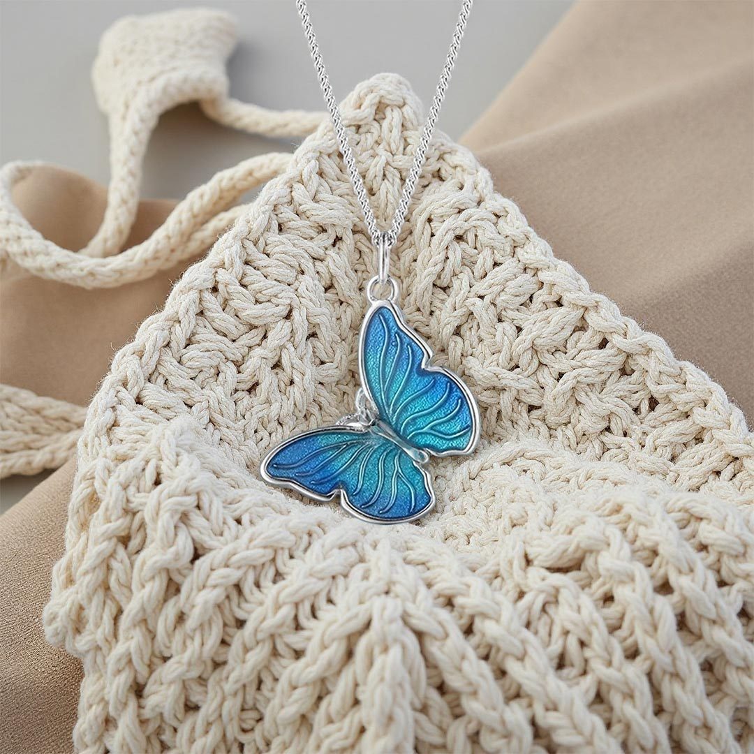 For memorial-Those we love don t go away Butterfly Necklace