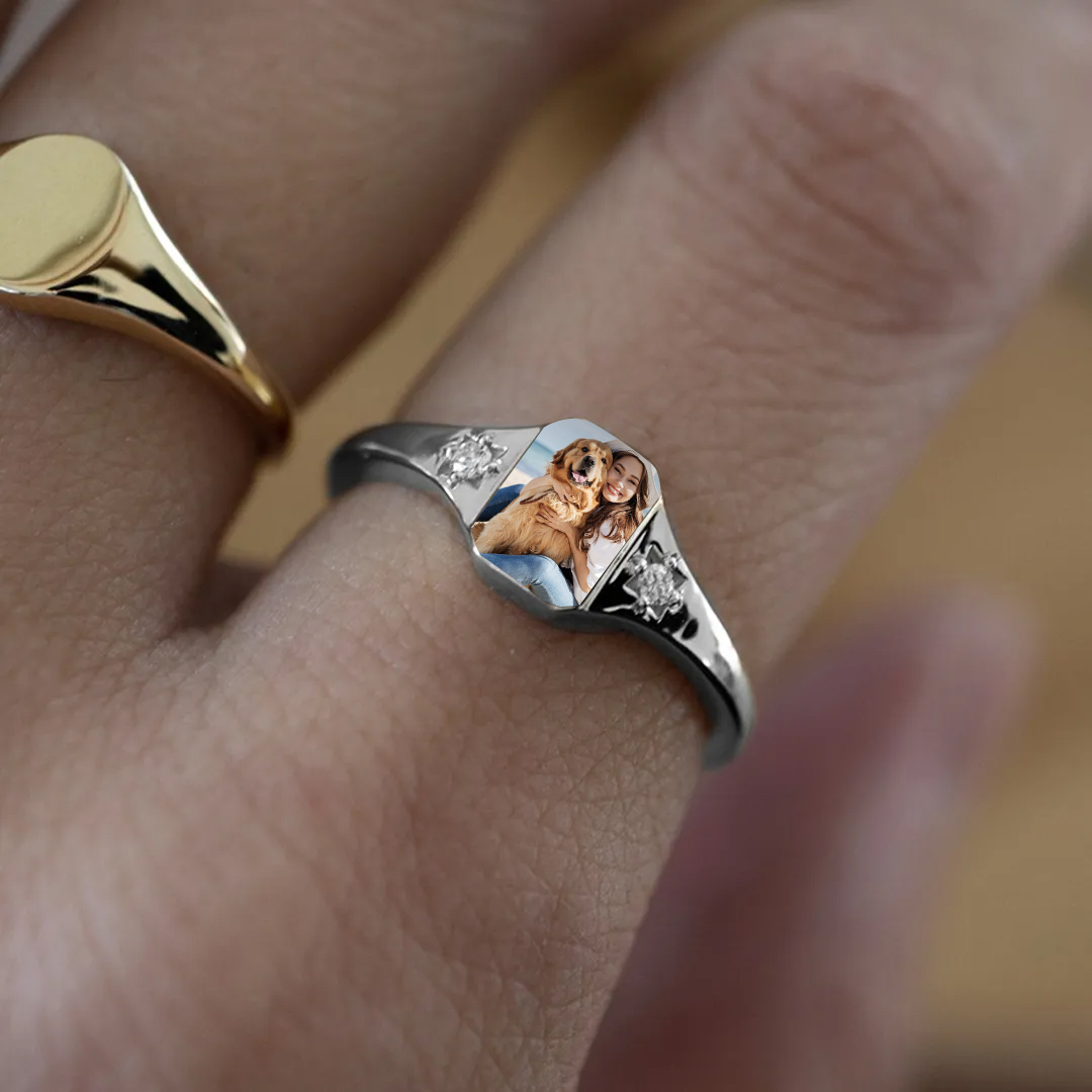 Pet Portrait Custom Ring