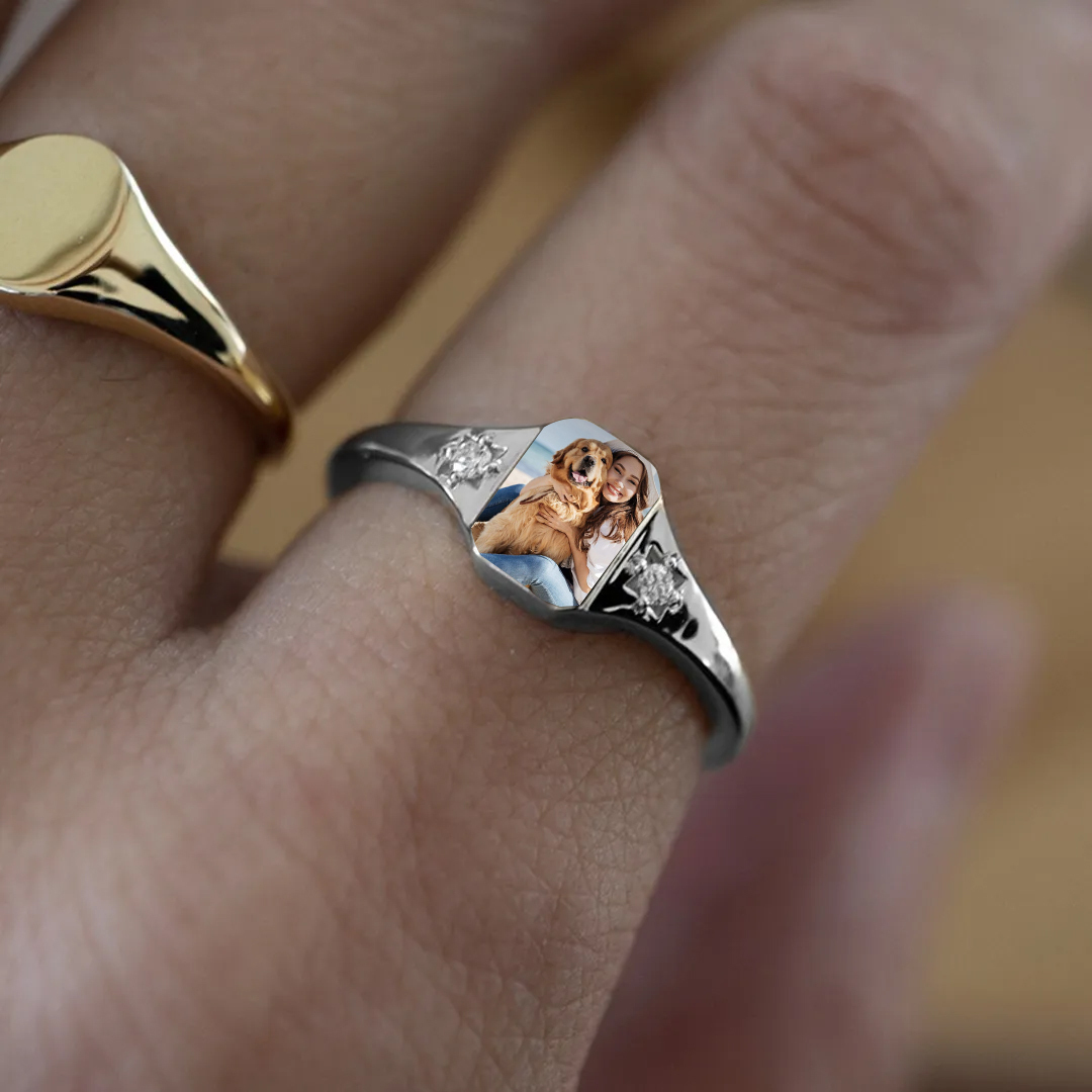 Pet Portrait Custom Ring