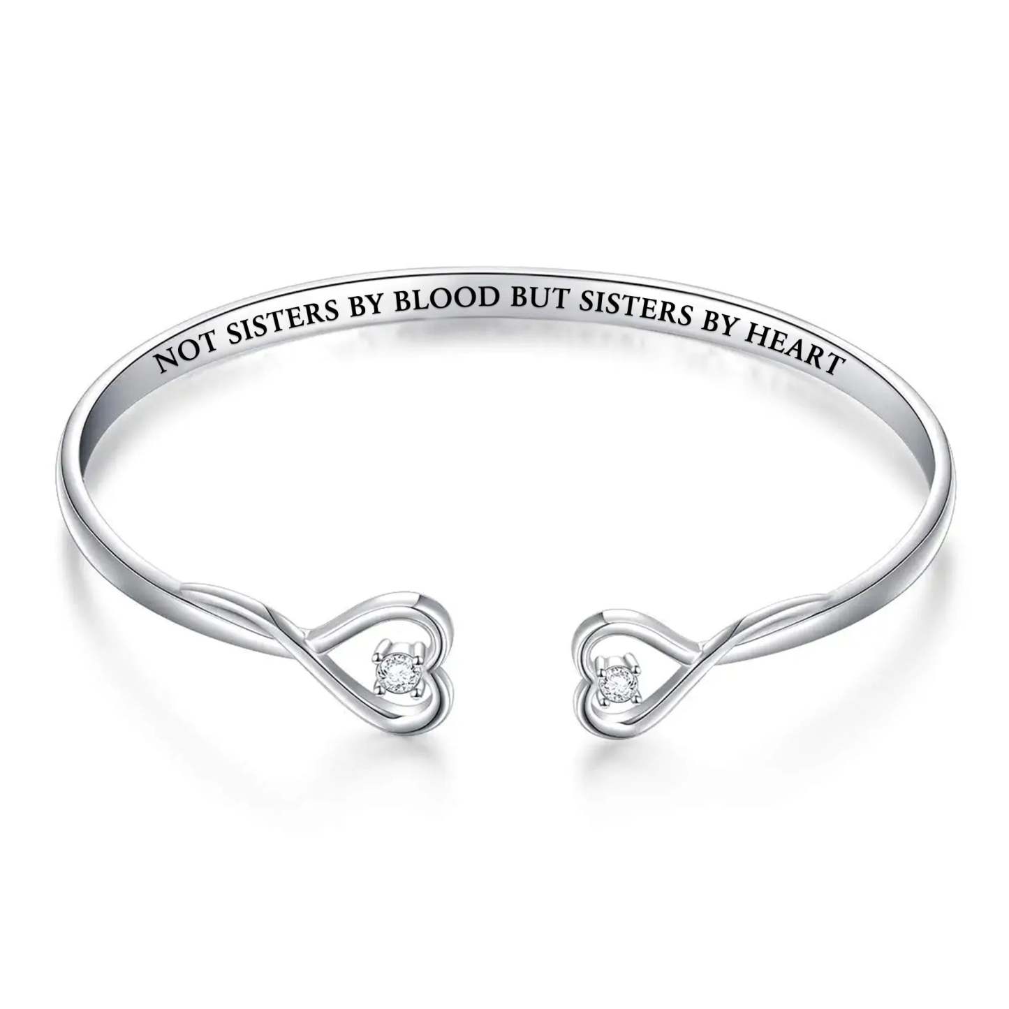 For Friend - Not Sisters By Blood But Sisters By Heart Heart Style Bracelet-37bracelet