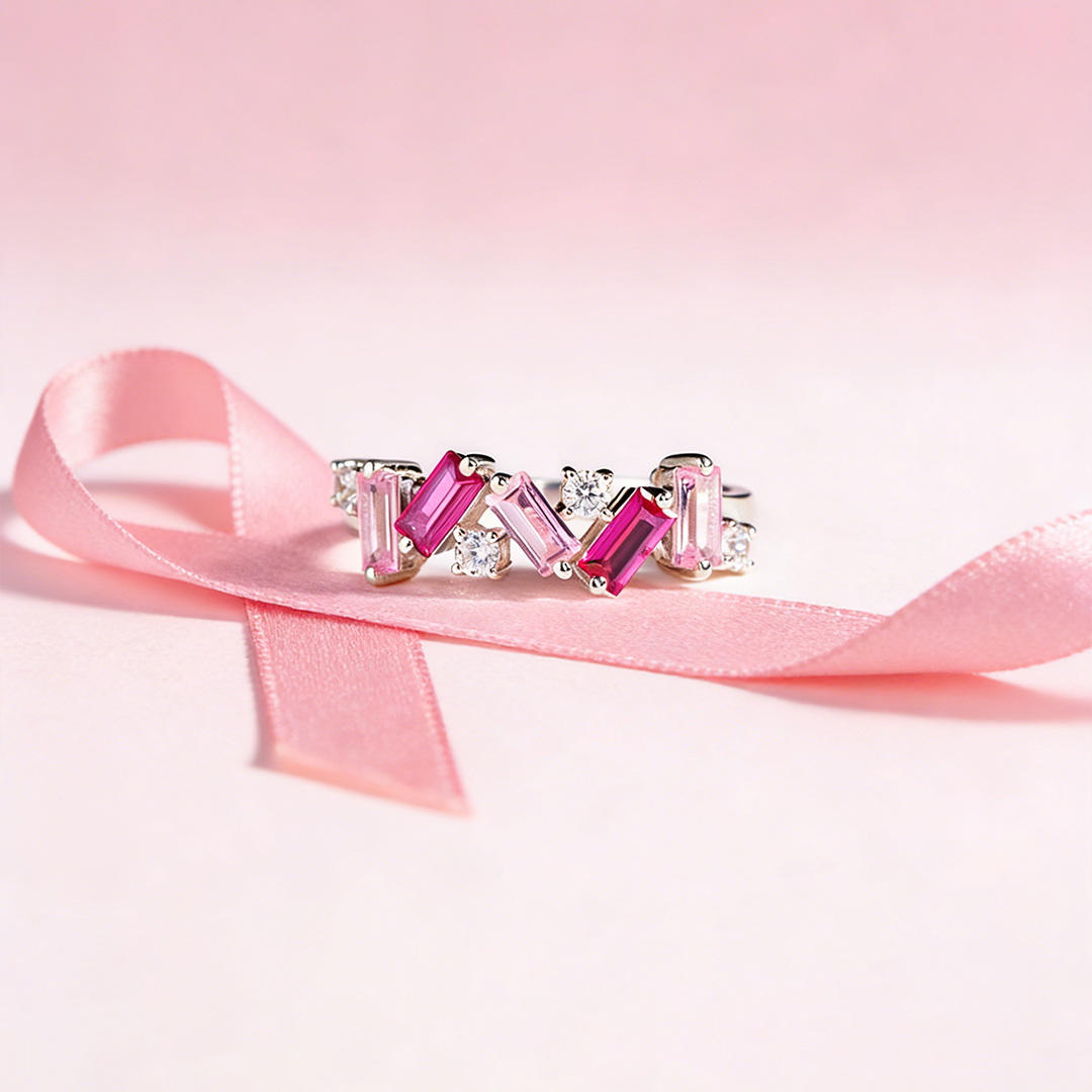 [⚡38% OFF] For Self - I Am Enough Pink Diamond Ring
