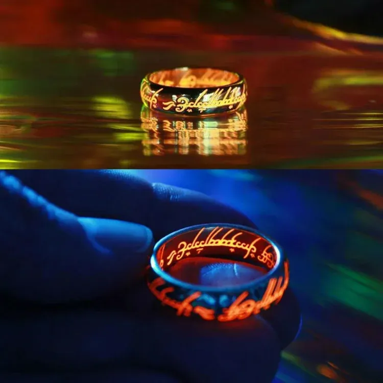Elvish Ring Glow in the Dark, 1:1 Replica, Magical gift for couples, for boyfriend, or just for yourself (buy two free shipping)