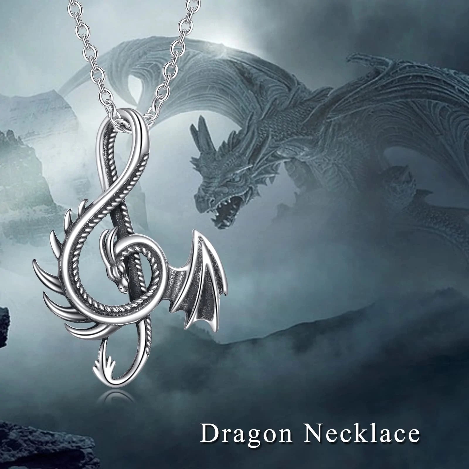 Be Confident Like a Dragon Dragon Necklace-37bracelet