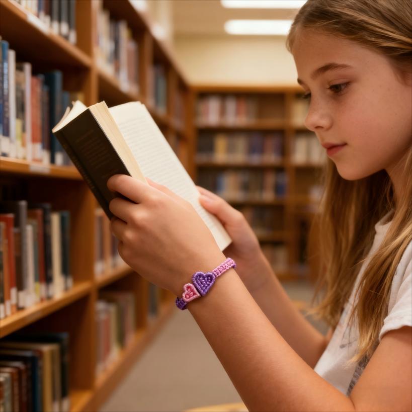 Grandma and Granddaughter Bond Heart braided bracelet