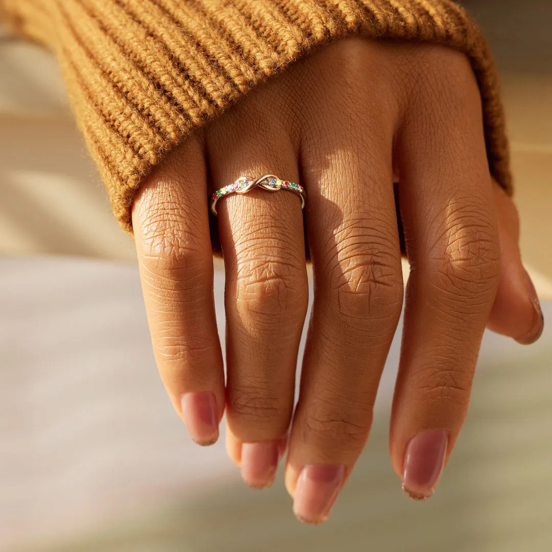 Star Mom Infinity Ring