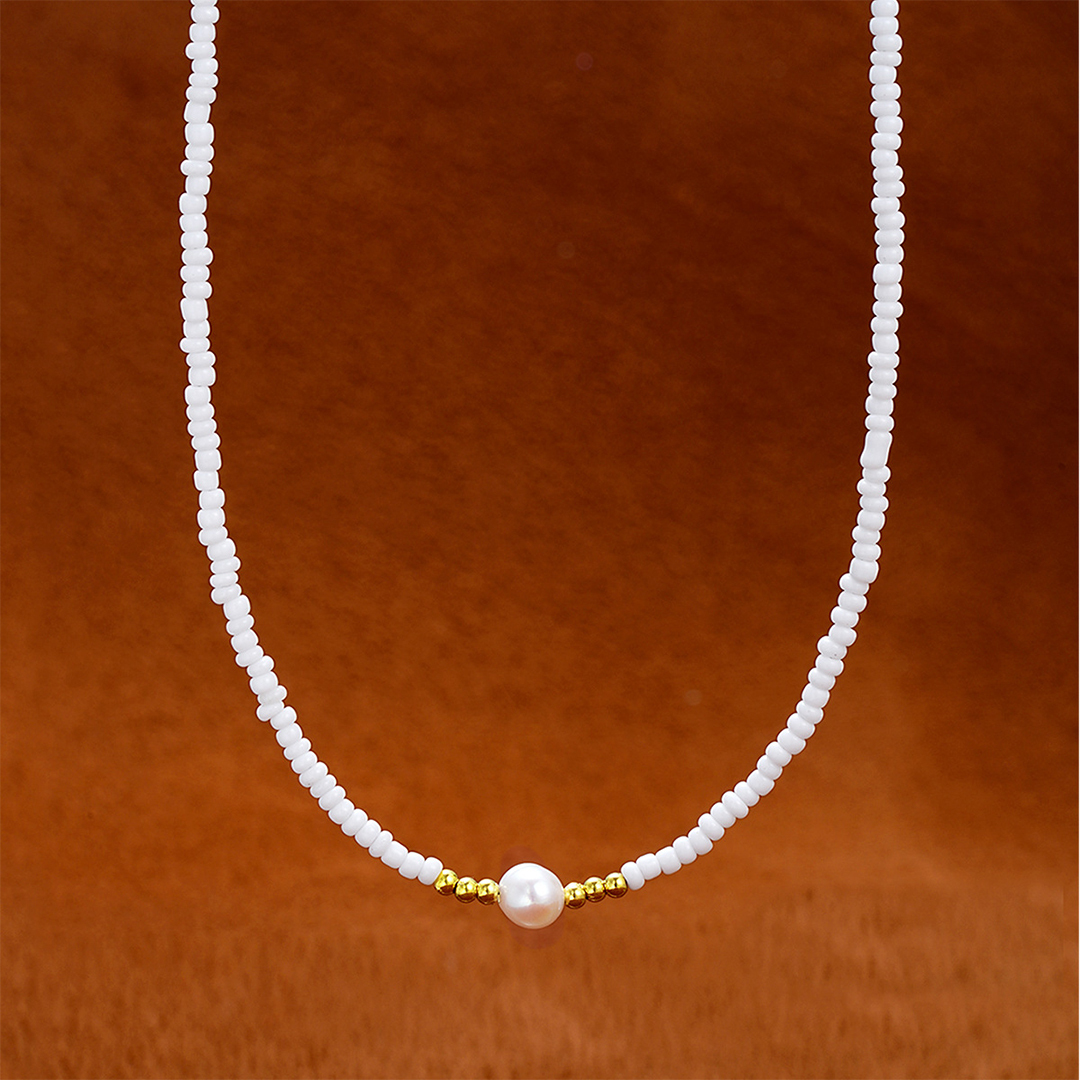 To My Beautiful Granddaughter - I am so proud of you freshwater pearl necklace