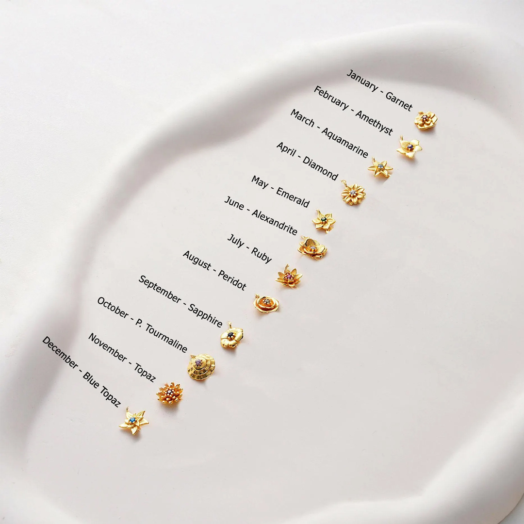 For Mom-3D Birth Flower Personalized Ring