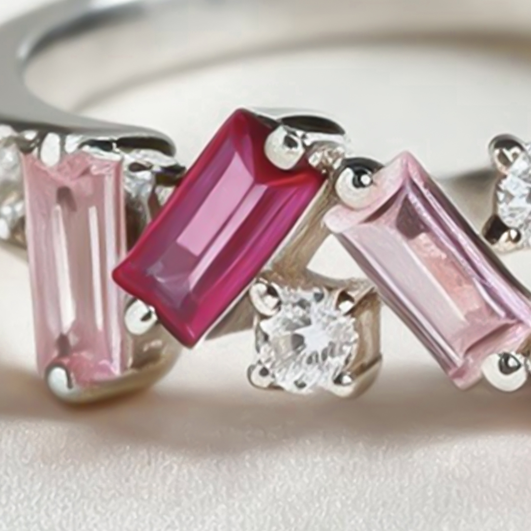 [⚡38% OFF] For Self - I Am Enough Pink Diamond Ring