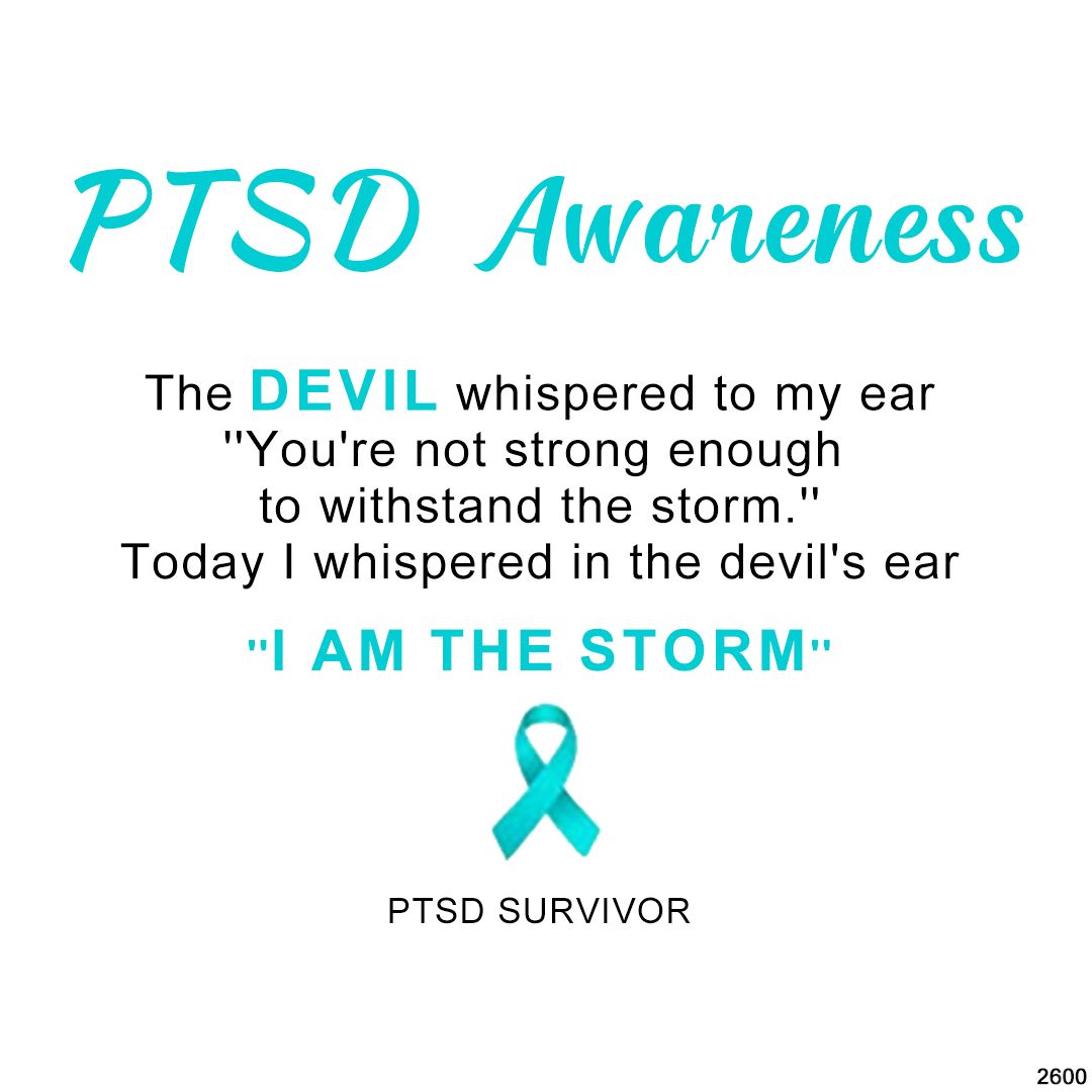 PTSD Awareness- Turquoise Feather Ring