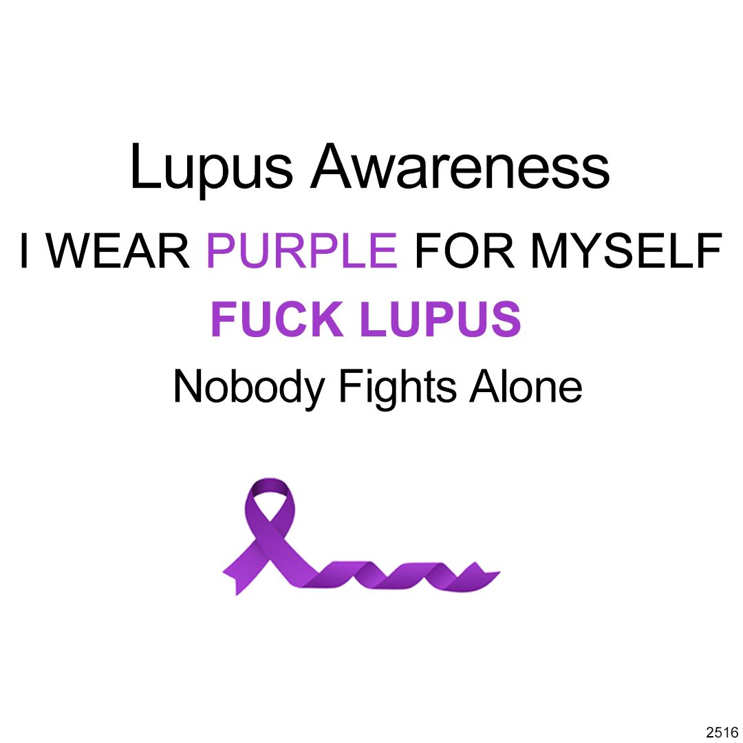 Lupus Awareness Gift Purple broken Ring