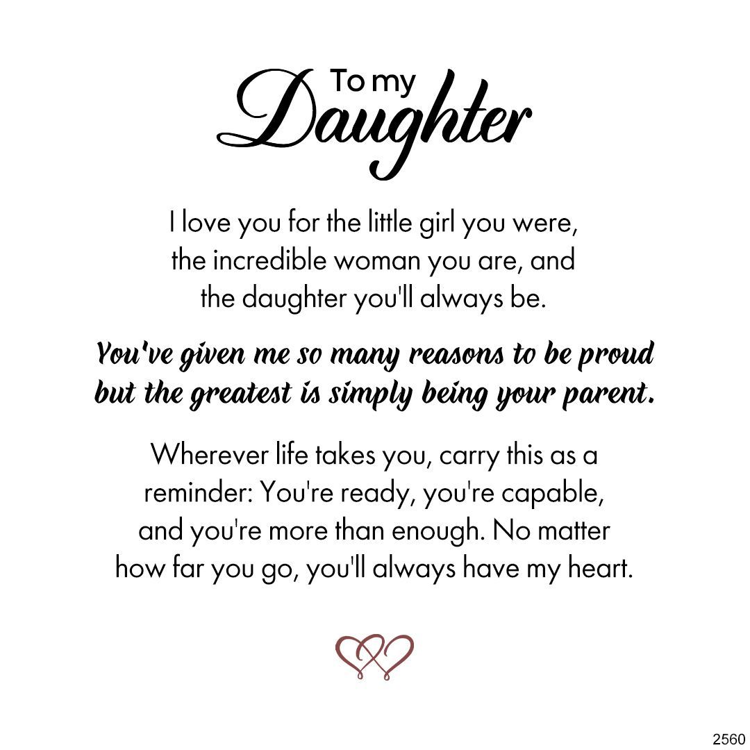 To my Daughter No matter how far you go, you'll always have my heart - Infinite Heart Bracelet