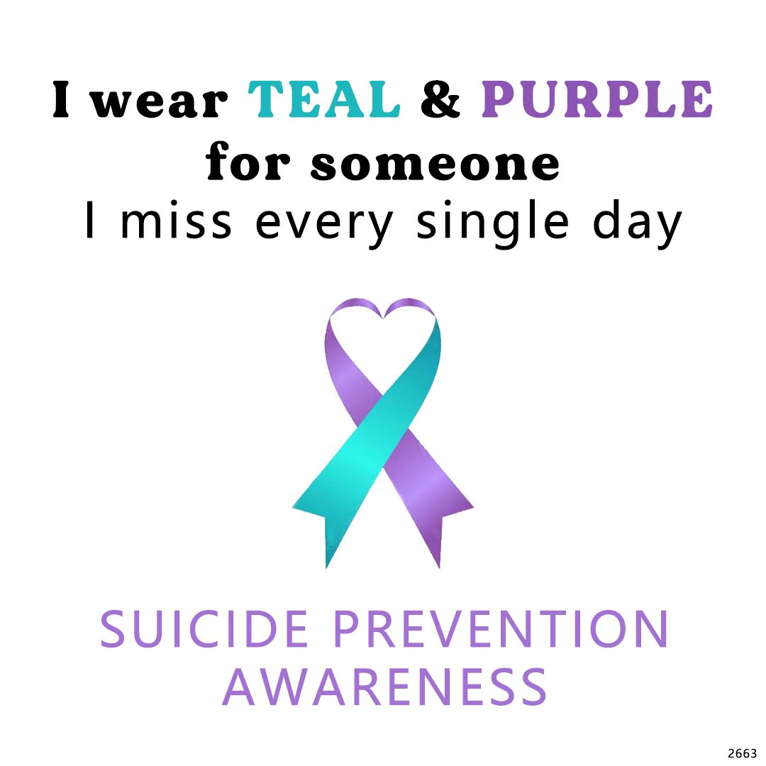 Suicide Prevention Awareness-Thin bluish purple diamond ring