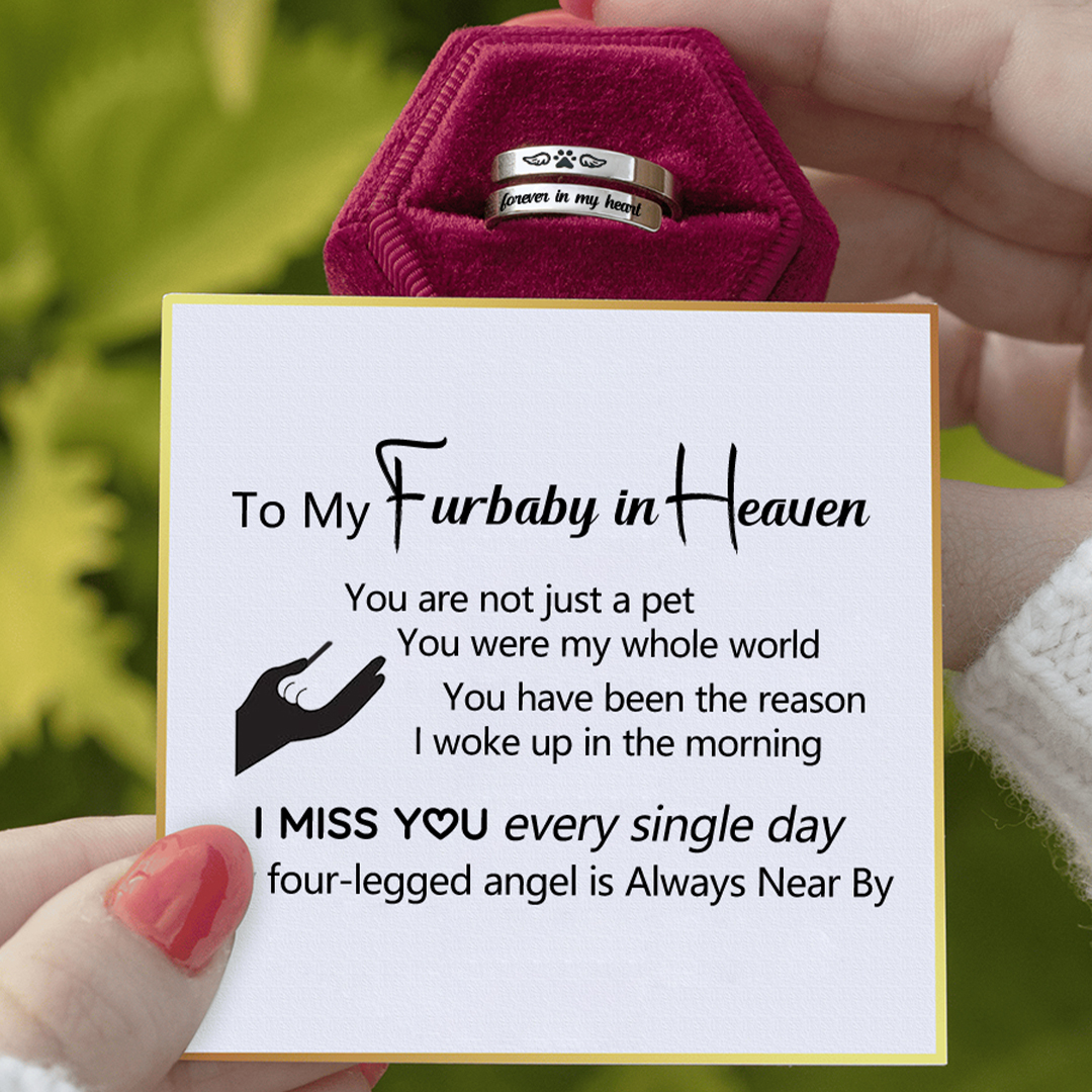 "Angel's Companion" Pet Memorial Twist Ring