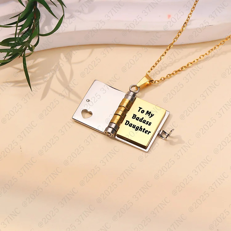 For Granddaughter - I'm The Storm Book Necklace