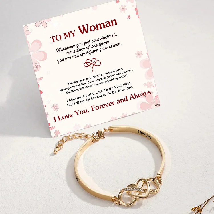 For Love - Customized Names Infinity Heart Bracelet