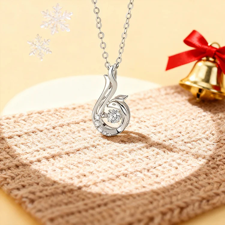 For Self - Breast Cancer Awareness Fight Like A Phoenix Dancing Necklace