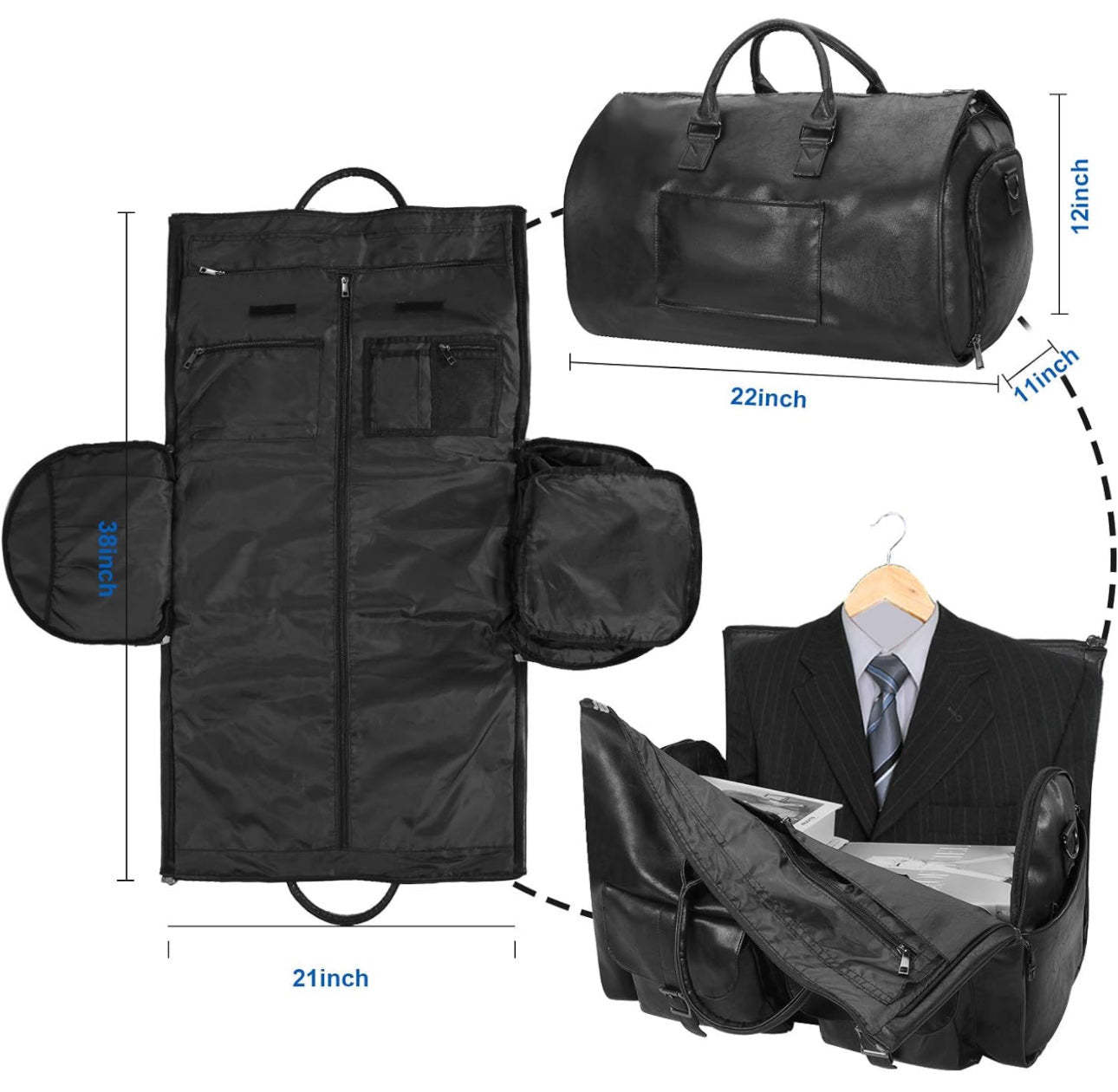 High Capacity Folding Suit Luggage