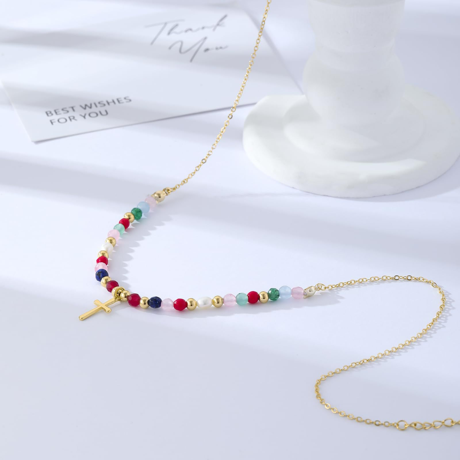 God is in Control Cross Necklace