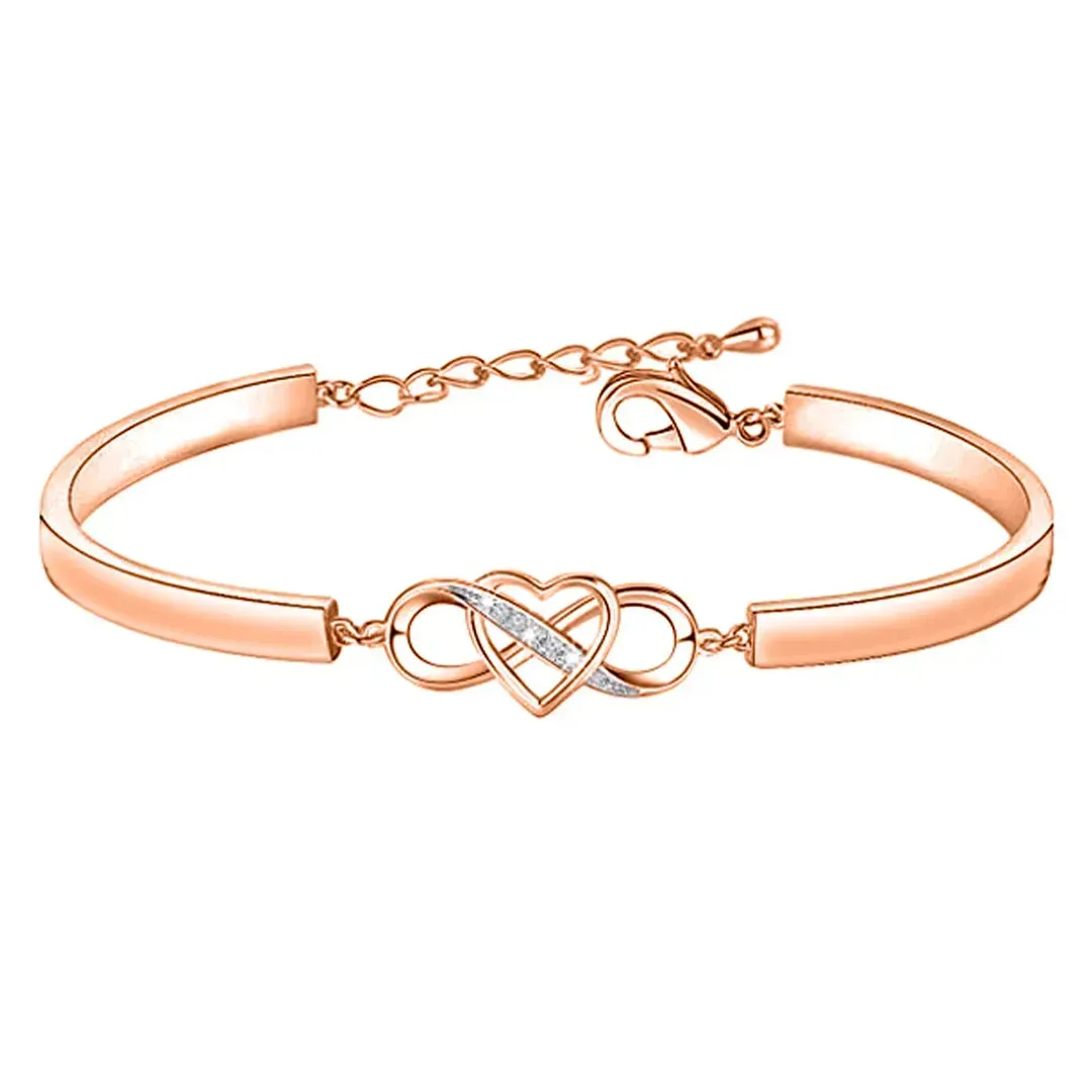 For Daughter-in-law - You Are Also My Daughter-in-heart Infinity Heart Bracelet