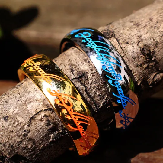 Elvish Ring Glow in the Dark, 1:1 Replica, Magical gift for couples, for boyfriend, or just for yourself (buy two free shipping)