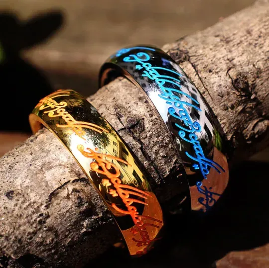 Elvish Ring Glow in the Dark, 1:1 Replica, Magical gift for couples, for boyfriend, or just for yourself (buy two free shipping)