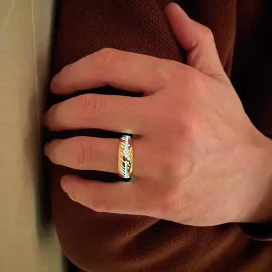 Elvish Ring Glow in the Dark, 1:1 Replica, Magical gift for couples, for boyfriend, or just for yourself (buy two free shipping)