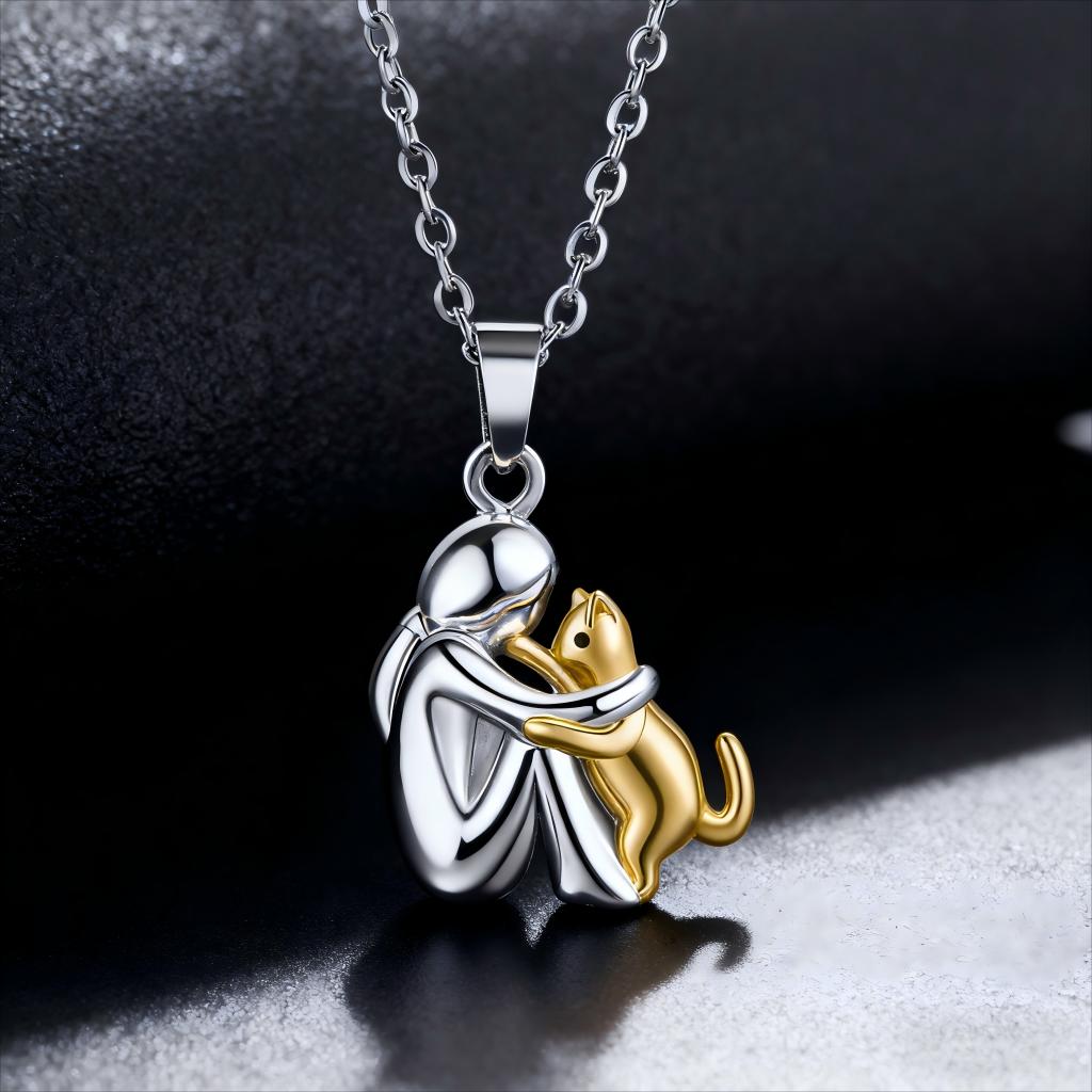 A Girl And Her Dog Pawfect Friendship Necklace