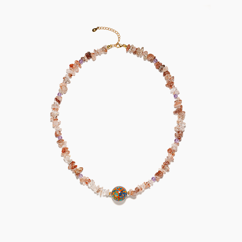 Crystal Necklace – Elegant Clear Crystal Pendant Necklace for Women