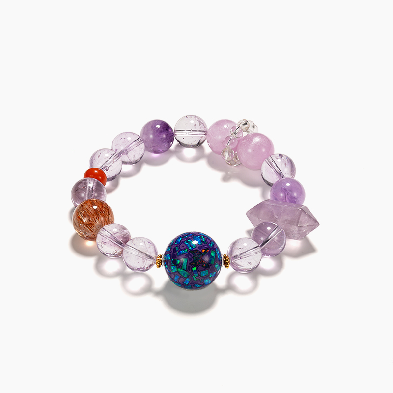 Crystal Bead Bracelet – Elegant Natural Crystal Jewelry for Women