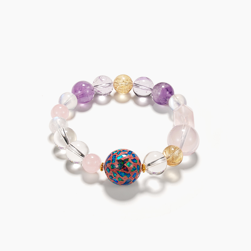 Crystal Bracelet – Elegant Natural Crystal Bead Bracelet for Women