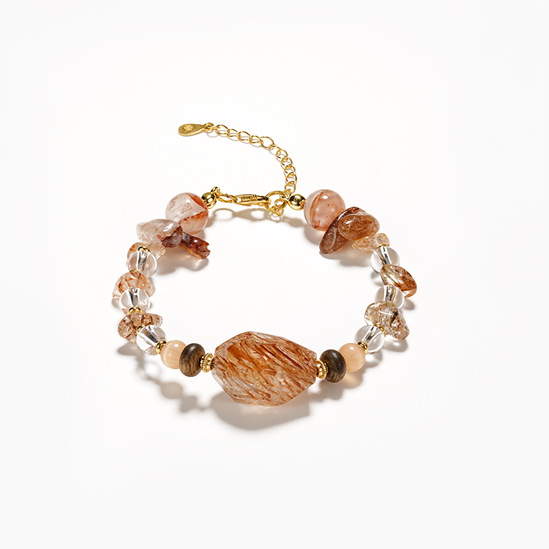 Women’s Crystal Bracelet – Natural Crystal Bead Bracelet for Everyday Wear