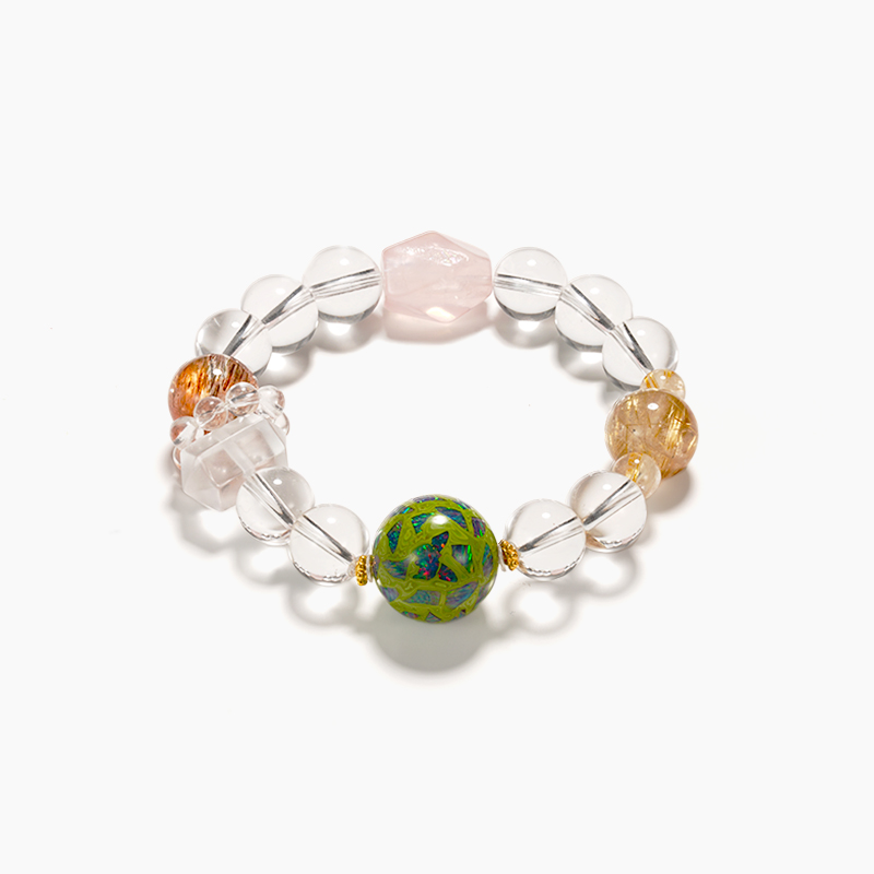 Crystal Bracelet – Elegant Natural Crystal Bead Bracelet for Women