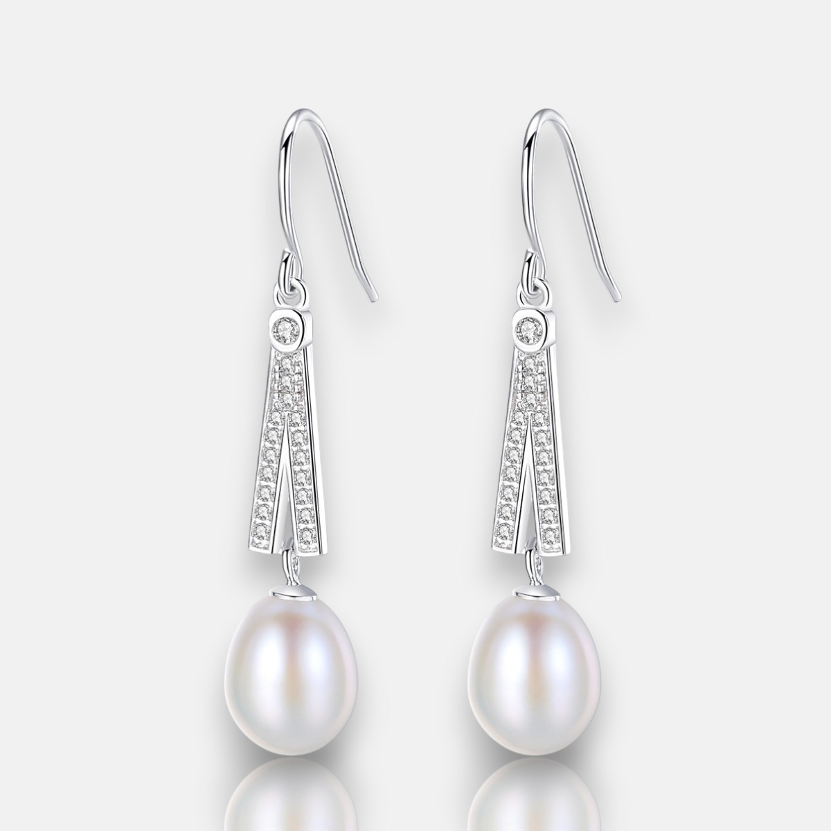Freshwater Pearl Earrings for Women - S925 Silver, Elegant and Timeless Design